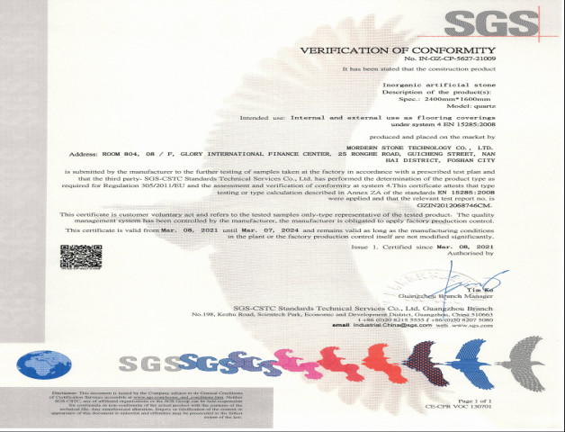 استاندارد CE سنگ موردرن ™ سنگ کوارتز غیر آلی مصنوعی